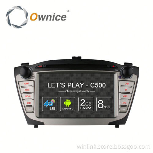 Ownice C500 Quad core 2G ram car GPS video RADIO for Hyundai ix35 2010 support SWC TV TPMS DVR built in 4G LTE BT